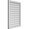 Ekena Millwork Vertical Surface Mount PVC Gable Vent w/ 2"W x 2"H , Brickmould Sill Frame, 24"W x 34"H GVPVE24X3403SN - alternate 3